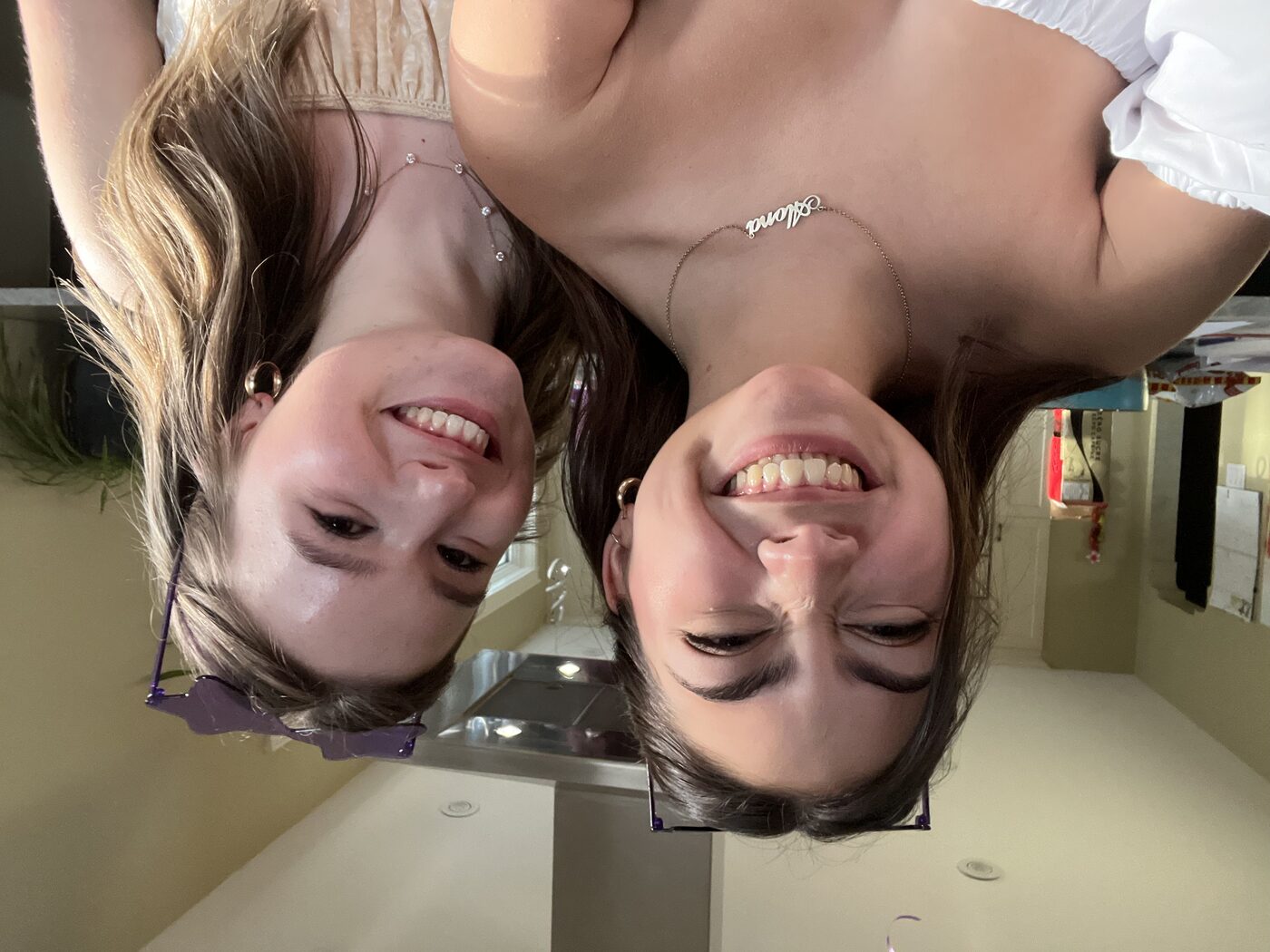 Tess and Alona smiling